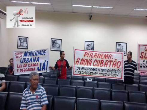 Na sessão, moradores reclamaram do péssimo estado de alguns bairros em Itaguaí